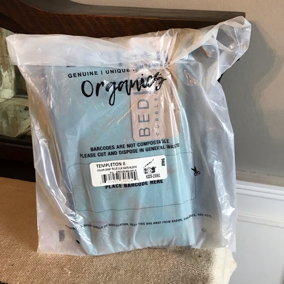 NWT Bed Stu TEMPLETON II Crossbody Wallet Wristlet Baby Blue Oats Rustic $185 - Picture 15 of 16